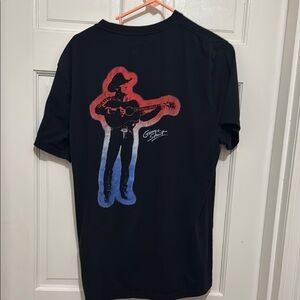 EUC Wrangler Super Soft George Straight RWB County Graphic T-shirt Size L Rare